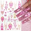 New nail art stickers ins Halloween cute flowers ghost mirror ghost bat adhesive nail stickers
