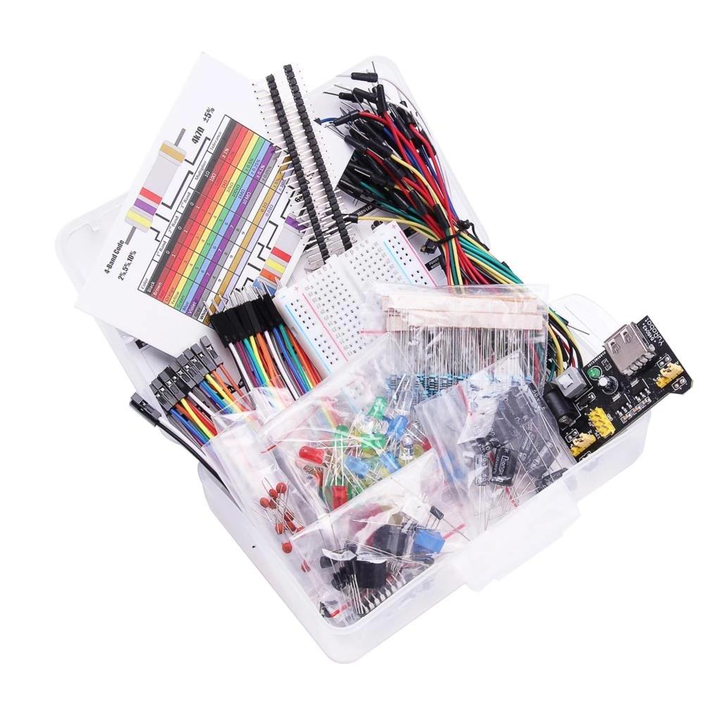 830 ks/krabice DIY Project Starter Kit pro Arduino UNO R3 Kit Elektronická DIY sada Sada elektronických součástí s upínacími body Breadboard
