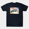 Men Black Print T-shirt F14 Tomcat No-Cut Transfer Paper Print Cotton Tshirt