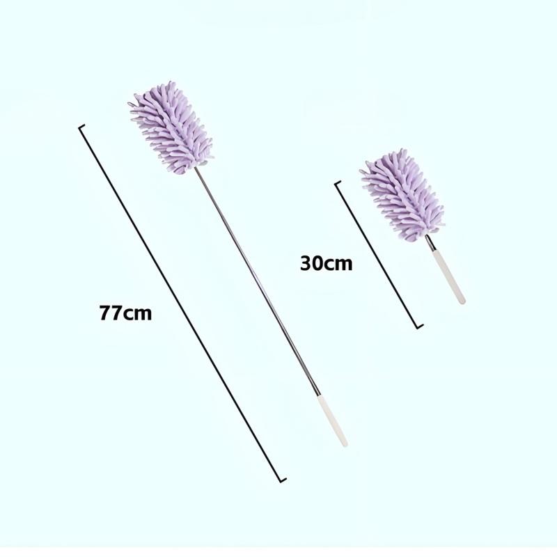 Extendable Duster Made of Soft Chenille for Gentle Cleaning Suitable for Electronics
