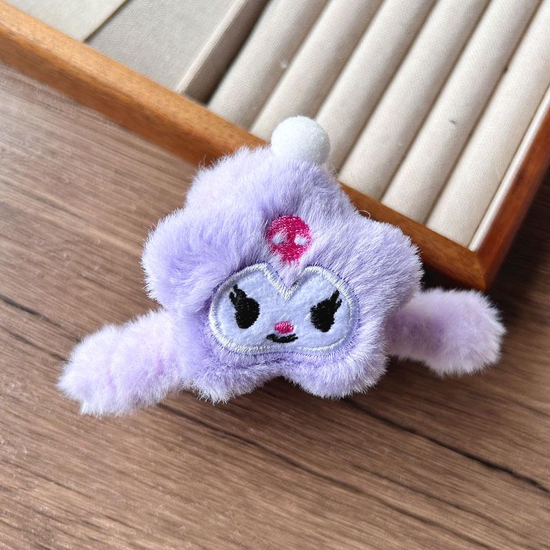 Women's Plush Cartoon Shark & Bear Hair Clips - Autumn & Winter Collection