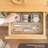 Simple Plastic Drawer Organizer With Dividers For Makeup And Accessories In Home And Office Use