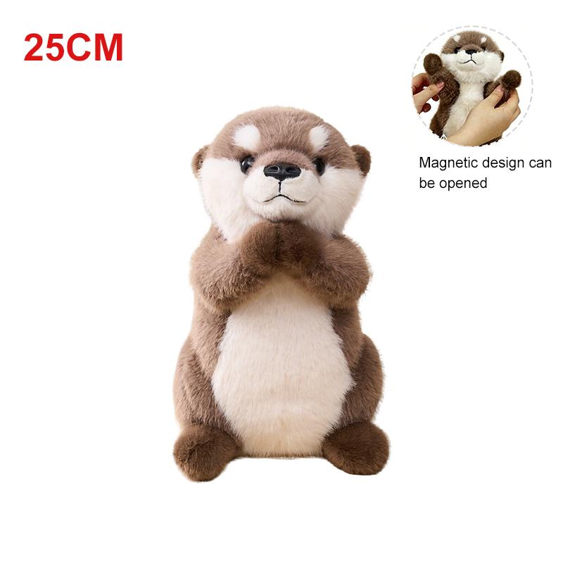New Cute Cartoon Otter Anime Kawaii Soft Pendant 15/25/35cm Accompany Fluffy Otters Plushies Children's Birthday Gifts