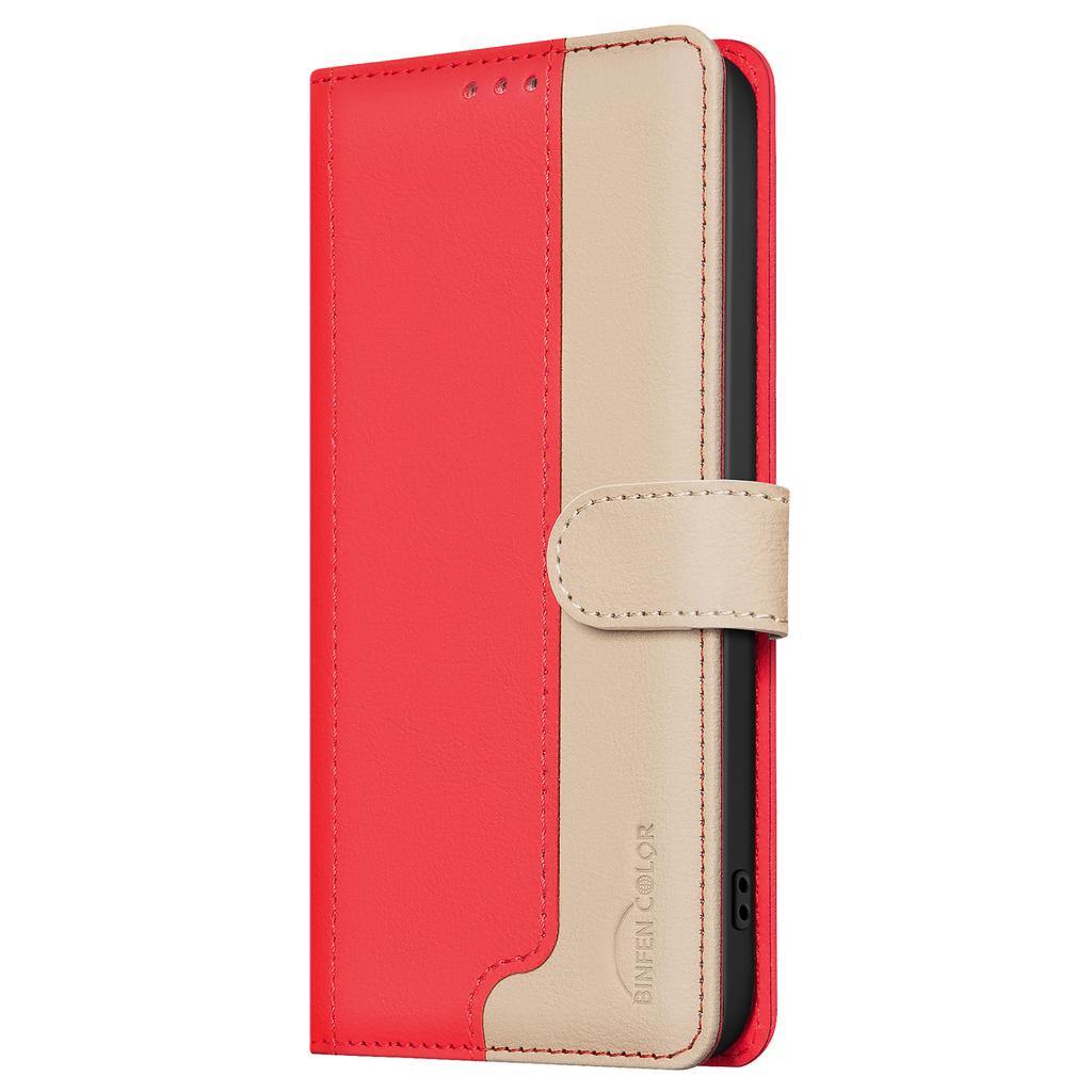 BINFEN COLOR BF33 für Google Pixel 9a Lederhülle Spleißfarbe RFID-Blockierung