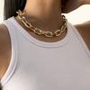 Drip Oil Hip-Hop Colorful Necklace Fashionable Punk Style Metal Colorful Luxury Simple Temperament Jewelry Women's Necklace Gift