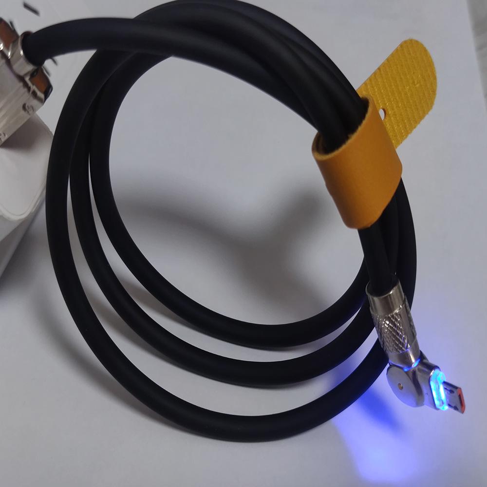 

Кабель для сверхбыстрой зарядки и передачи данных Type-C из цинкового сплава мощностью 120 Вт с вращением на 180°, 6 А 2 meters