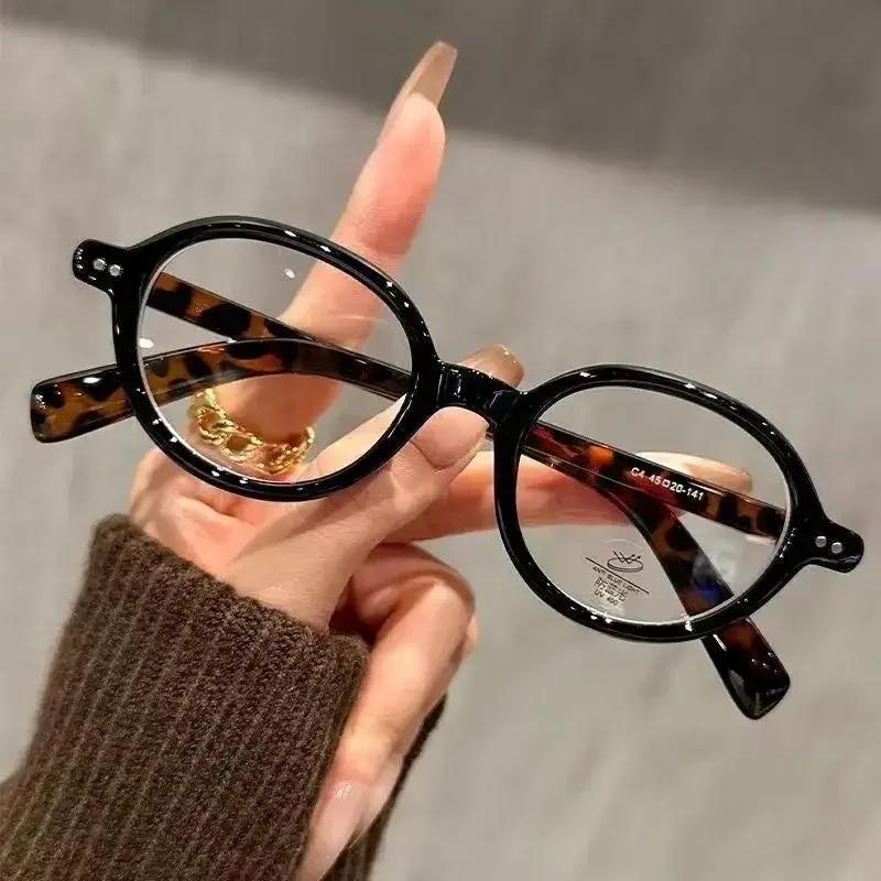 

Ретро Овальная Оправа Очки для Чтения Очки с Защитой от Синего Света Женские Базовые Классические Очки 0 +100 +150 +200 +250 +300 +350 +400 0 чёрный