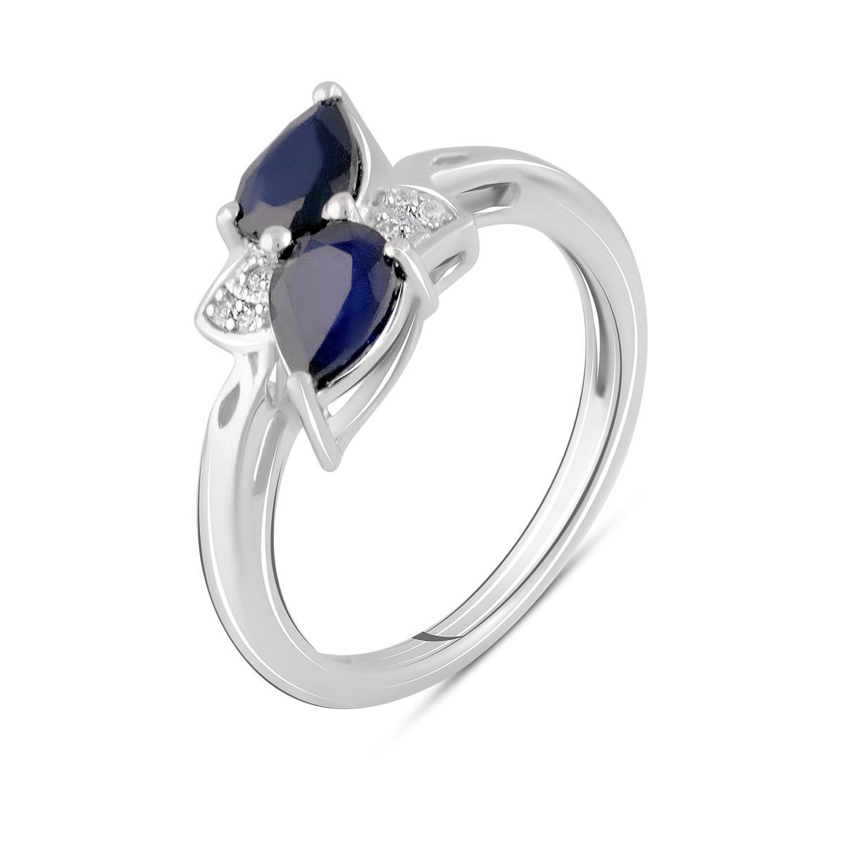 

Срібна каблучка з натуральним сапфіром 1.4ct (2103691) 17 сапфіровий
