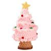 Finished Crochet Christmas Tree Hand Woven Artificial Knitted Tabletop Ornament  Christmas Day