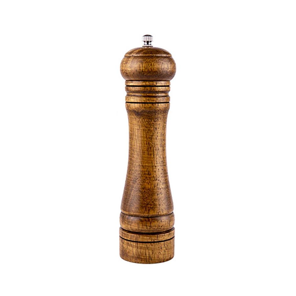 Oak Manual Grinder: 5, 8, 10 Inch Pepper & Sichuan Pepper Seasoning Bottle