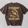 Retro If Im Moody Give Me Foody Shirt, Funny Raccoon Comfort Colors Tee, Vintage Meme Graphic, Retro Food Lover Gift