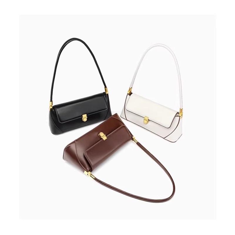 High-end Bag, Western Style Texture, Fashion Retro Baguette Underarm Bag, All-match One-shoulder Messenger Bag Trend