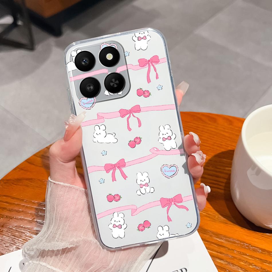 For Honor 400 Smart Phone Case Leisure Style Patterns Soft Silicone TPU Transparent Lightweight Cover For Honor400 Smart Bumper