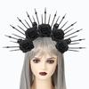 Halloween, Cinta para la Cabeza con Corbata de Calavera, Disfraces, Accesorios, Accesorios para el Cabello de Reina Gótica, Cosplay de Fiesta, Accesorios de Decoración para Fiestas