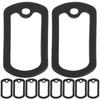 10pcs Pet Tag Silencers Dog Name Tag Silencers Mute Circles Pet Supplies