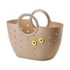 Handheld Basket Portable Bathroom Shower Tote Caddy with Handles Hollowed Out Storage Basket Tote for Home Bedroom College Dorm