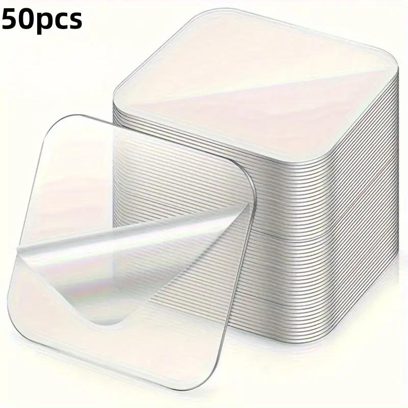 50Pcs Transparent Double Sided Tape Nano Tape Seamless Waterproof Wall Stickers Heat Resistant Viscose Tape Bathroom Wall Sticker
