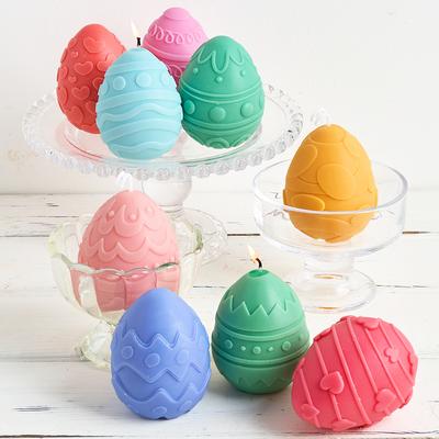 Ostereier Silikon Kerzenform 3D Ei Aroma Wachs Gips Ornamente Handgemachte Seife Resin Form DIY Festival Bastelgeschenk Produktion