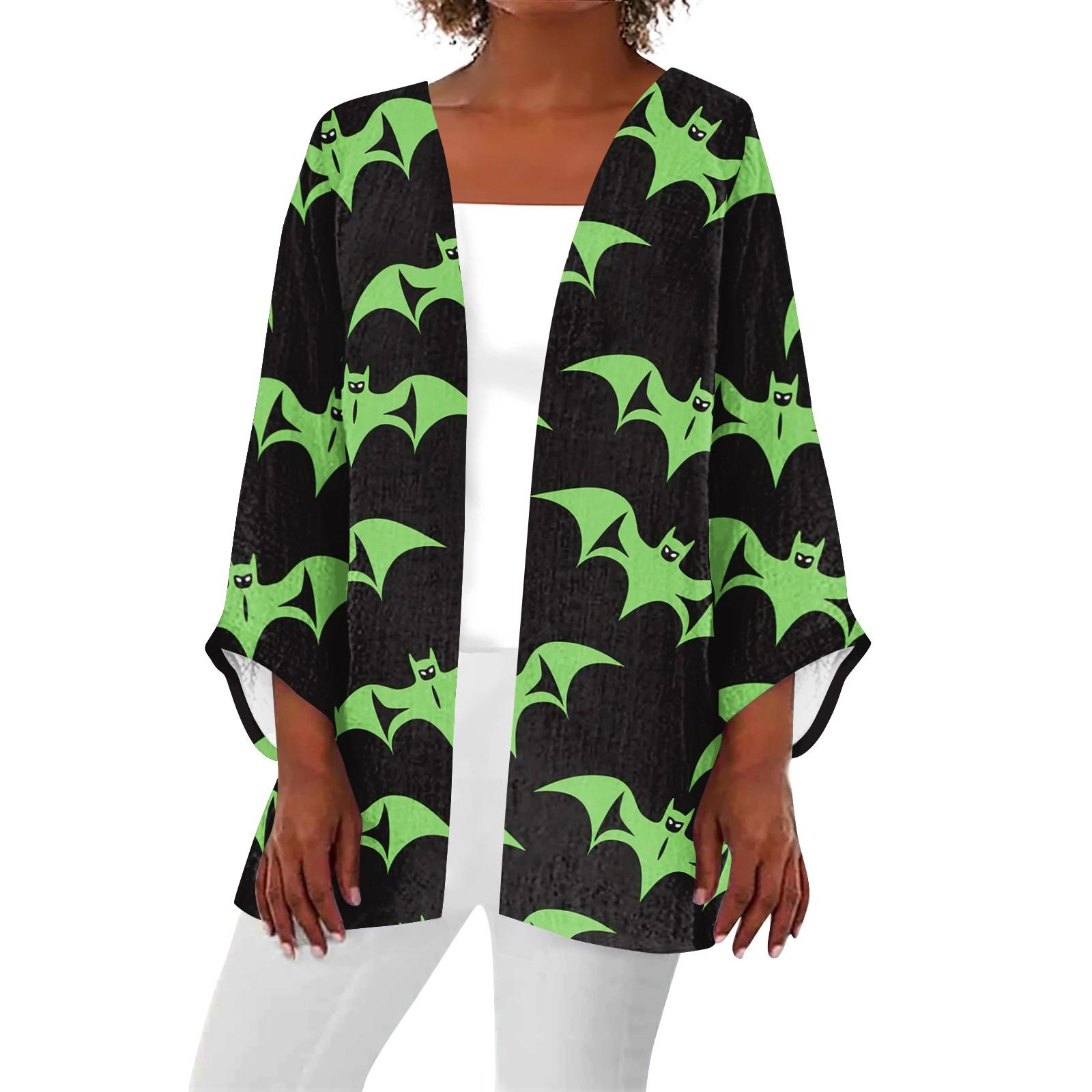 Женская повседневная модная легкая куртка средней длины с принтом — фото 3