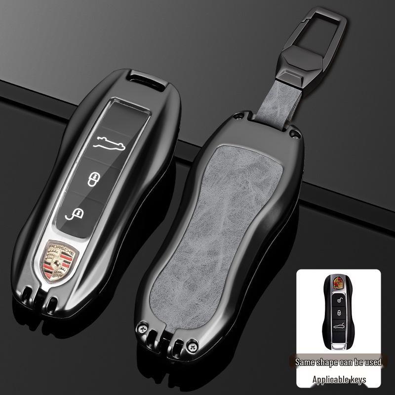 Porsche Macan, Cayenne, Panamera, 718/911 Full Wrap Key Shell Case & Chain
