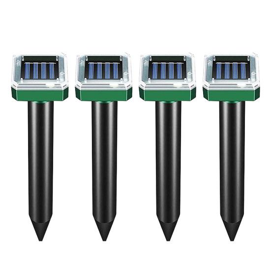 4/10Pcs Solar Ultrasonic IP65 Repeller Garden Lawn Waterproof Outdoor Rat Squirrel Snake 4pcs