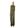Streetwear-Jumpsuit für Damen mit Patchwork-Design und High-Waist-Passform