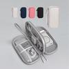 Portable Multi-layer Storage Bag for Digital Accessories: Power Bank, Data Cable, Phone, Earphones.