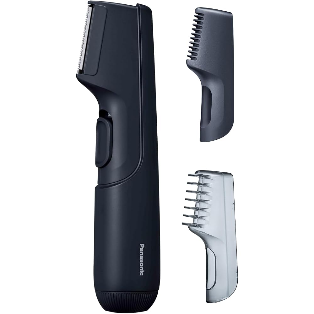 Panasonic Body Trimmer ER-NGKC3-A Battery Operated Waterproof Men's Shaver Black