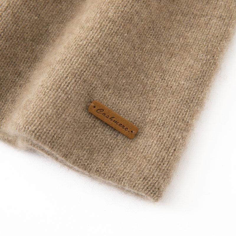 High Quality Pure Cashmere Hat for Men and Women Winter Double Layer Thicken Knitted Skullies Beanies Caps Female Outdoor Hats