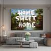 Classic Banksy Artwork “Home Sweet Home” Vintage Poster Street Style Graffitti Canvas Painting Wall Art Pictures Home Decor