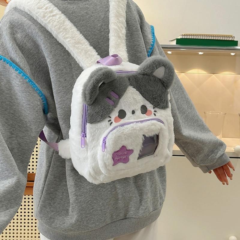 Cute Dog Shaped Backpacks With Adjustable Strap Practical Easy To Clean Wear Resistant Children's Bag