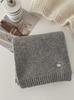 Women Winter Warm Japanese and Korean Versatile Couple Narrow Knitted Neck Solid Color Soft Sticky Rabbit Velvet Blended Scarf