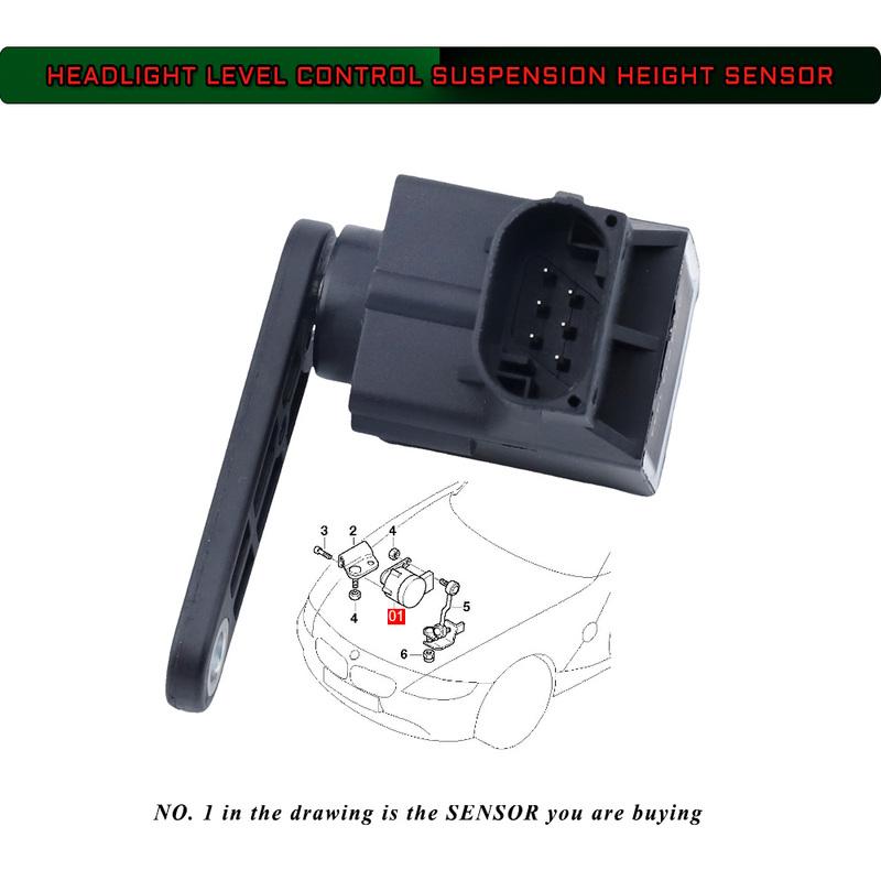 Suspension Height Level Sensor Headlight Levelling for BMW X5 E53 Z4 E85 E86 7 series E66 BMW 6 E63 E64 5 series E60 37140141444