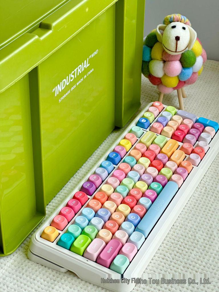 MOA Profile Gummy Bear PBT Double-Shot Dye-Sublimation Opaque Custom Keycap for Mechanical Keyboards