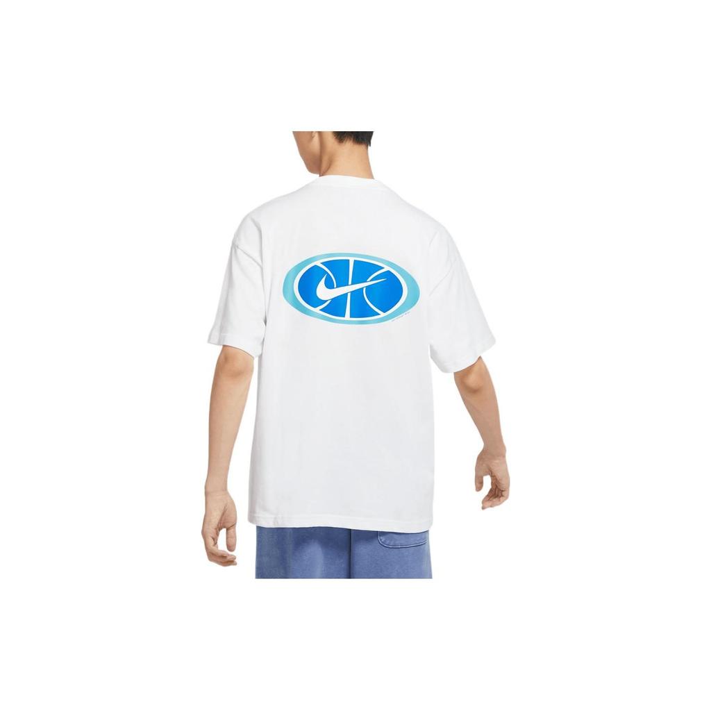 Nike T Shirts Men's White Crew Neck Thin Straight Fit DV9403-100