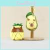 Fluffy Avocado Capybara Plush Keychain Unique Pineapple Bag Charm 12cm Toy Soft
