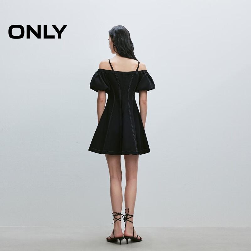 Only Women's 2025 Spring Lycra Slimming Sling Denim Short Dress