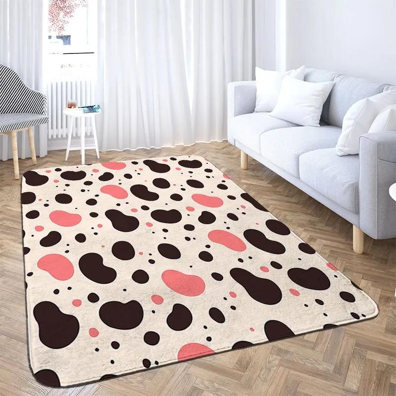 Animal Skin Pattern Leopard Print Carpet Home Bedroom Floor Decor Large Size Mat Non-slip Coffee Table Area Rug Bathroom Doormat