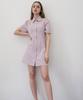 Bye Bye Seop Stitch Half Dress Purple [T22]