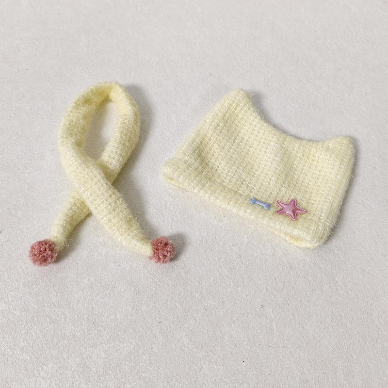 Cotton Doll Scarf & Hat Set: 10cm, 13cm Crying Doll Clothes, 15cm Zhou Keke Doll Dress-up