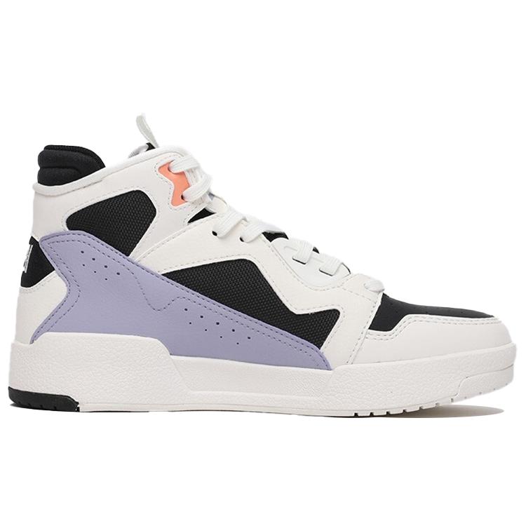 Anta Textile, Synthetic Leather Abrasion Resistant Support High top Skateboard Shoes Women's 122118050-3