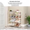 Space Saving Simple Shoe Rack Easy Installation Removable Shoe Shelf 4/5 Tiers Shoe Cabinet Dorm Accessories