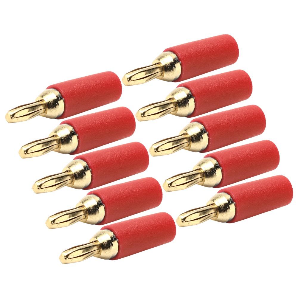 10 PCS 2.5mm Banana Plug Assortment 30VAC/60VDC 10A Speaker Plug  Connector  Wall Plates