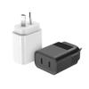 SAA-zertifiziertes 20W Dual-Typ-C-Ladegerät – Australischer Standard-Handy-Ladegerät 2C