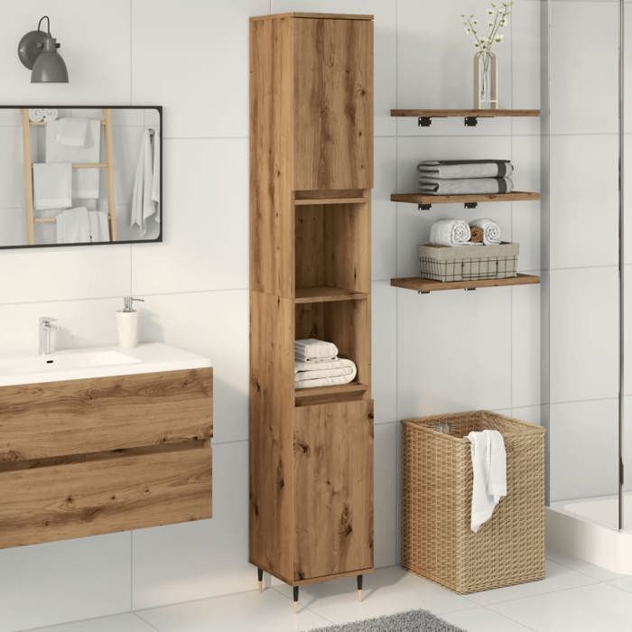 VidaXL Bathroom Cabinet Artisan Oak 30x30x190 Cm, Cabinet, Bathroom Storage Cabinet, Cabinet of 857197