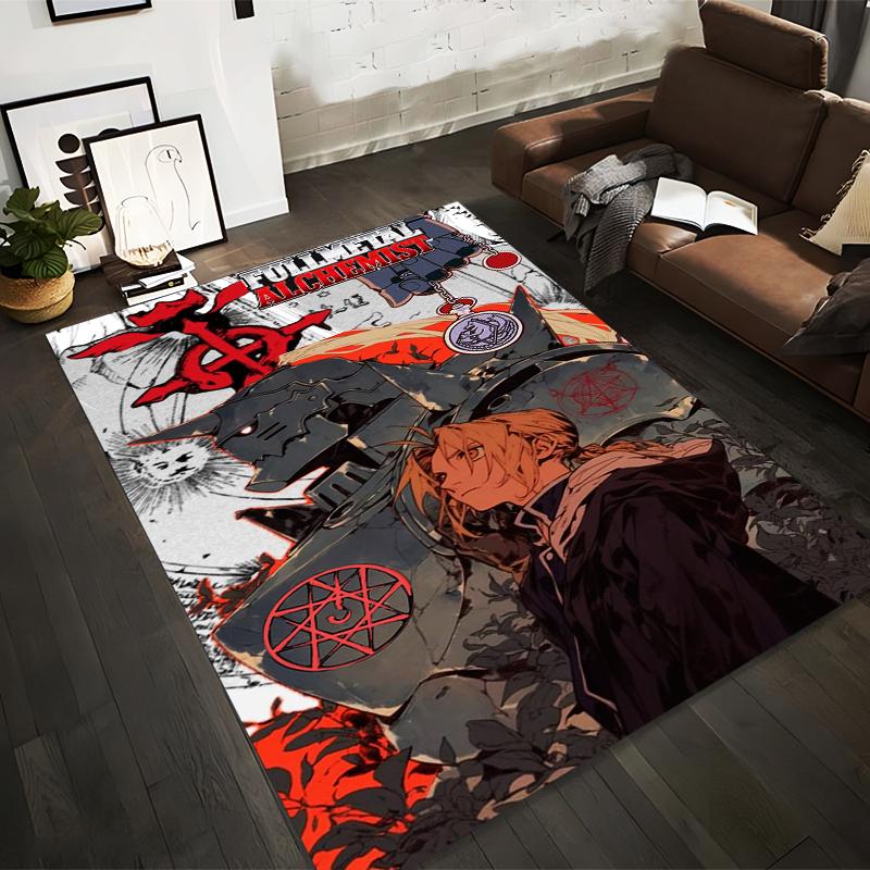 

Fullmetal Alchemist Anime Carpet with Edward and Alphonse Design Suitable for use as an anti-slip for living room bedroom sofas 40x60cm( 15x23in )