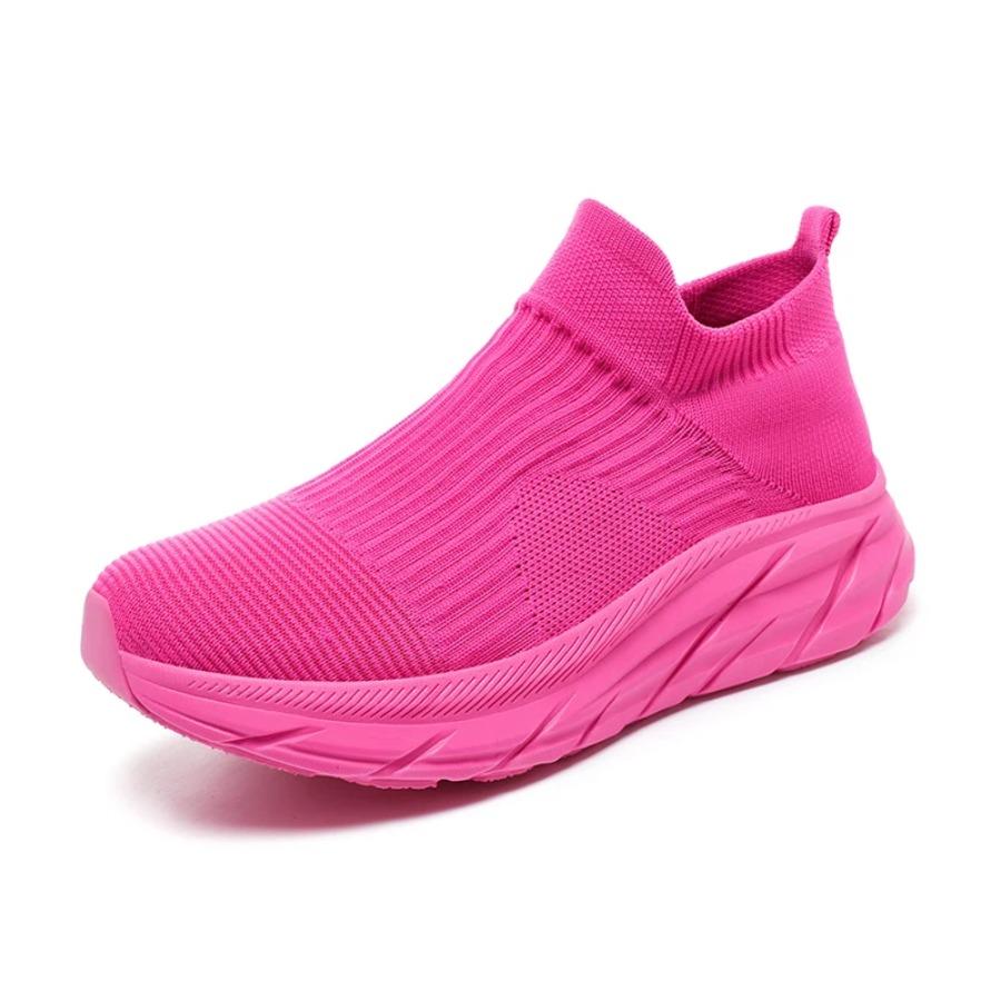 Women Walking Casual Shoes Non-Slip Flat Breathable Men Running Shoes Sports Bottom Mesh Comfortable Sneakers