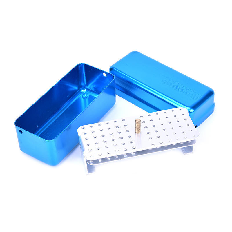 1Pc 72 Hole Autoclave Sterilizer Case Dental Aluminium Endo Files Holder Box