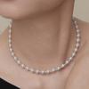 Dmoment (925 Silver) Lily Pearl Choker