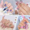 Internet Celebrity Nail Alloy Nail Jewelry Heart-shaped Crystal Butterfly Iridescent Irregular Rhinestone